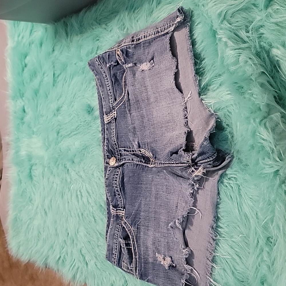 Denim cut-off shorts size 20